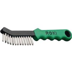 Drahtbürste ROKI® L.225mm 0,35mm VA 2-reihig LESSMANN