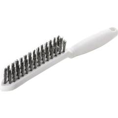 Drahtbürste L.285mm 0,35mm VA-Stahldraht gewellt 3-reihig LESSMANN