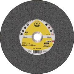 Trennscheibe A 46N Supra D125x2,5mm gekr.Alu.Bohr.22,23mm KLINGSPOR | 25 Stück