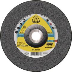 Schruppscheibe A 24N Supra D230xS6mm gekr.INOX Bohr.22,23mm KLINGSPOR | 10 Stück