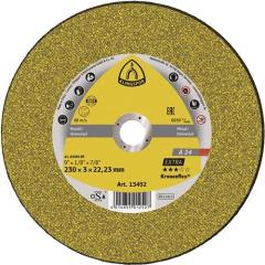 Trennscheibe A 24 Extra D230x3mm ger.STA Bohr.22,23mm KLINGSPOR | 25 Stück