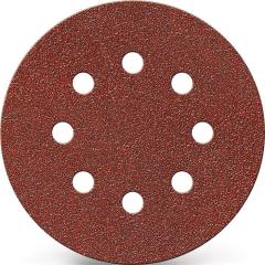 Haftschleifscheibe GLS 5 125mm K.240 f.HO/Metall Korund Lochanzahl 8 TECWERK | 25 Stück