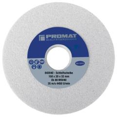 Schleifbockscheibe Ø200xB32x51mm 80 Form A m.Aussparung 110x16mm AlOxid TECWERK