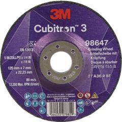 Schruppscheibe Cubitron™ 3 D125xS7mmKörnung 36+ gekr.3M™ Cubitron™ 3 | 10 Stück