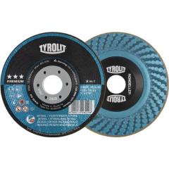 Schruppscheibe RONDELLER® D125xSmmKörnung 36 gekr.INOX/Stahl Bohr.22,23mm | 25 Stück