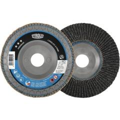 Fächerscheibe LONGLIFE C-TRIM D.125mm K.60 fl.INOX/Stahl ZK TYROLIT | 10 Stück