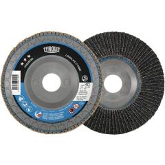 Fächerscheibe LONGLIFE C-TRIM D.125mm K.80 fl.INOX/Stahl ZK TYROLIT | 10 Stück