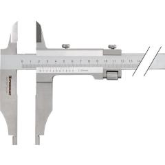 Werkstattmessschieber DIN 862 300mm m.Spitzen Schnabel-L.90mm TECWERK