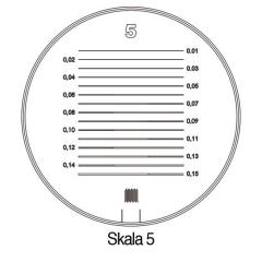 Standlupe Tech-Line Vergr. 8x Vario Skala 1,2,3,4,5 6tlg. Schweizer