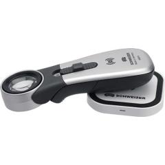 Handleuchtlupe Tech-Line Induktion Vergr.8x LED Linsen-Ø 30mm SCHWEIZER