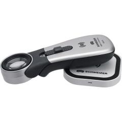 Handleuchtlupe Tech-Line Induktion Vergr.10x LED Linsen-Ø 22,8mm SCHWEIZER