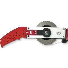 Rahmenbandmaß ERGOLINE L.50m Band-B.13mm A mm/cm EG II Alu.weiß Stahlmaßband BMI