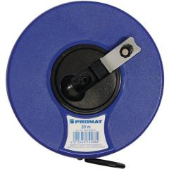 Kapselbandmaß L.20m Band-B.13mm 2 mm/cm EG II ABS Nylon-Fiber PROMAT