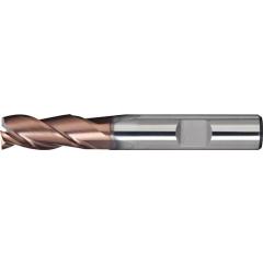 Bohrnutenfräser DIN 6527L Typ N, Ø 8 mm VHM TiAlN HB Z.3 lang TECWERK