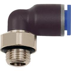 L-Steckverschraubung Bl.Ser.AG G 1/8 Zoll SW 14mm m.O-Ring,drehb.zyl.8mm RIEGLER | 10 Stück