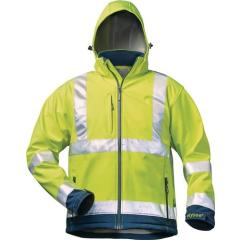 Warnschutz-Softshelljacke LIAM Gr.M fluoresz.gelb/marine ELYSEE