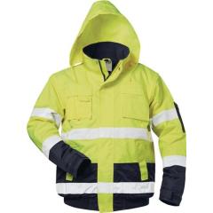Warnschutz-Pilotjacke HASSO Gr.M fluoresz.gelb/marine SAFESTYLE