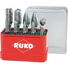 Frässtiftsatz Schaft-Ø 6 mm 10tlg.HM ZYA-ST/WRC/SPG/RBF/KUD RUKO