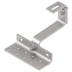 Dachhaken WS 9525 B.138mm S.5mm VA blk sandgestrahlt Löcher 9 WASI