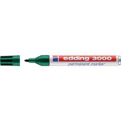 Permanentmarker 3000 grün Strich-B.1,5-3mm Rundspitze EDDING | 10 Stück