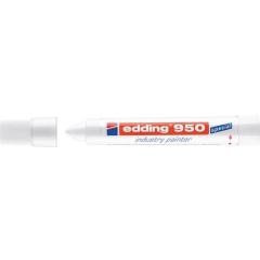 Industrie-Pastenmarker 950 weiß Strich-B.10mm Rundspitze EDDING | 10 Stück