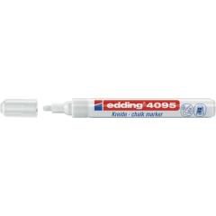 Kreidemarker 4095 weiß Strich-B.2-3mm Rundspitze EDDING | 10 Stück