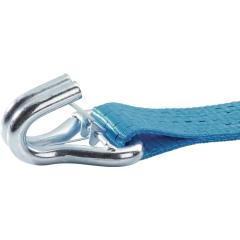 Zurrgurt DIN 12195-2 L.8m B.50mm m.Ratsche+Spitzh.m.Sicherung LC U 5000 daN TW