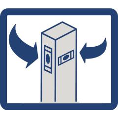 Wasserwaage 60cm Alu.silber m.Magnet ± 0,5 mm/m TECWERK