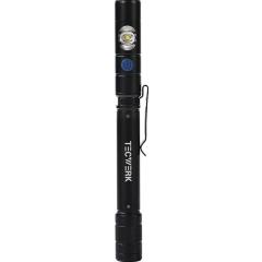 LED-Stiftleuchte Li-ion 90m blau/schwarz TECWERK