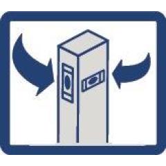 Wasserwaage 100cm Alu.silber Spiegellibelle max.±0,5 mm/m PROMAT