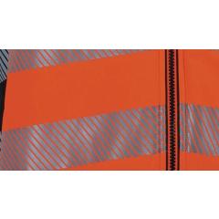 Warnschutz-Softshelljacke Prevent® Trendline Gr.M orange/schwarz