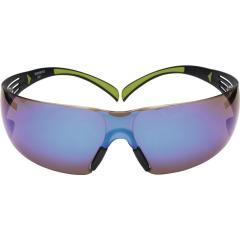 Schutzbrille SecureFit-SF400 EN 166,170 172 Bügel schwarz grün,Scheiben blau PC