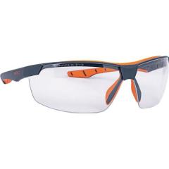 Schutzbrille Flexor Plus EN 166 Fassung:dunkelgrau-orange Scheibe:klar PC INFIEL