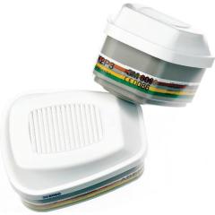 Gas- u.Kombifilter 6099 A2 B2 E2 K2 Hg P3R+Formaldehyd EN 14387:2004+A1:2008 | 4 Stück