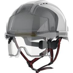 Industriekletterhelm EVO® VISTAlens® Dualswitch™ weiß/rauch ABS