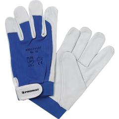 Handschuhe Donau Gr.10 natur/blau Nappaleder EN 388 PSA II TECWERK | 12 Stück