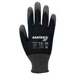 Handschuhe Gr.9 schwarz PA m.Soft-Polyurethan ASATEX | 12 Stück