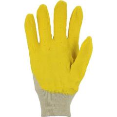 Handschuhe Gr.10 gelb I PSA I Baumwolle m.Latex ASATEX | 12 Stück