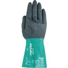 Chemiehandschuh Alpha-Tec 58-530W Gr.9 grün/grau EN 388,EN 374,EN 1149 Kat.III | 6 Stück