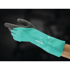 Chemiehandschuh AlphaTec 58-735 Gr.9 grün EN 388,EN 374 PSA III ANSELL | 6 Stück