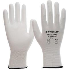 Handschuhe Whitestar NPU Gr.11 (XXXL) weiß EN 388 PSA II Nyl.m.PU TECWERK | 12 Stück