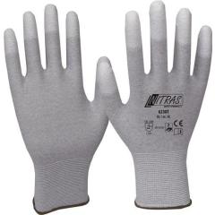 Handschuhe Gr.9 grau/weiß EN 388,EN 16350 PSA II | 12 Stück