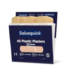 Pflasterstrips Salvequick wasserfest 6 Nachfüllpack je 45 St.SALVEQUICK