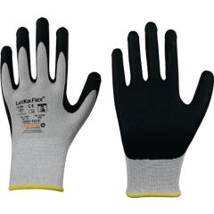 Handschuhe LeikaFlex® Touch 1464 Gr.7 grau/schwarz EN 388 PSA II 12 | 12 Stück