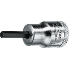 Steckschlüsseleinsatz IN 30 3/8 Zoll Innen-6-kant SW 8mm L.49mm GEDORE