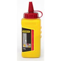 Schlagschnurkreide 115g rot wasserfest,schwer löslich Ku.-Flasche STANLEY | 12 Stück