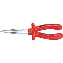 Flachrundzange L.200mm ger.VDE tauchisol.KNIPEX