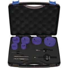 Lochsägensatz 10-tlg.22-68mm Schnitt-T.38mm HSS-Co8 PROMAT