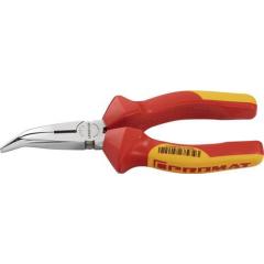 Flachrundzange L.200mm 40Grad gew.VDE Mehrkomp.-Hüllen TECWERK