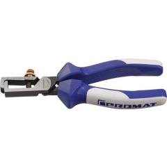 Abisolierzange L.160mm verchr.Mehrkomp.-Hülle m.Öffnungsf.TECWERK